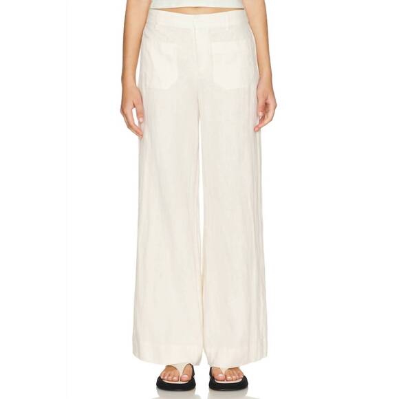 NEW SANCTUARY linen marine wide leg pants in birch